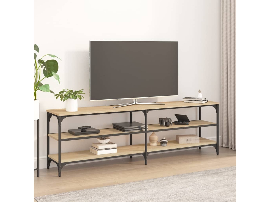 Vidaxl Móvel Para Tv 160x30x50 Cm Derivados De Madeira Carvalho Sonoma
