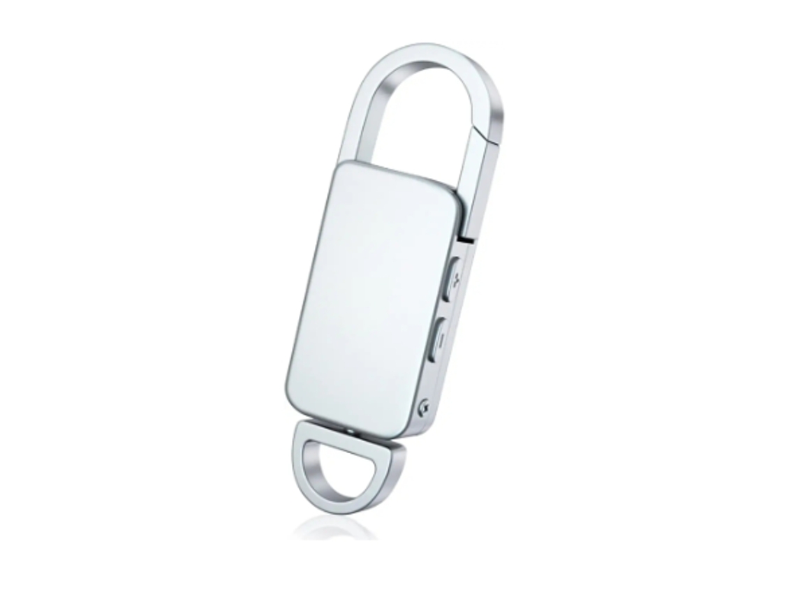 Chaveiro Gravador De Voz De 8 Gb, Gravadores De Voz Digital Com Redução De Ruído, Para Palestras, Reuniões, Aula, Escritório, Prata Yizhood