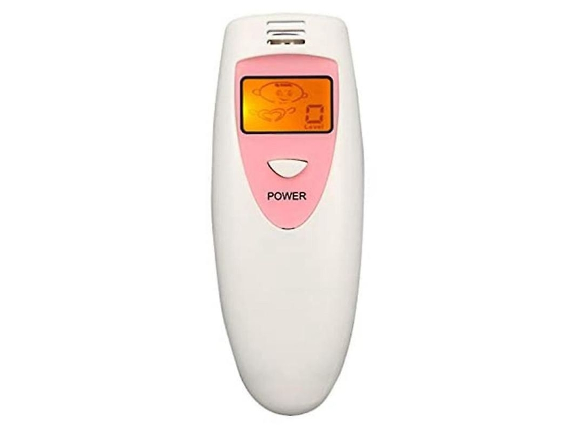 Detector Portátil De Hálito Com Display Lcd Nível 5 Monitor Odor Bucal Portátil Branco