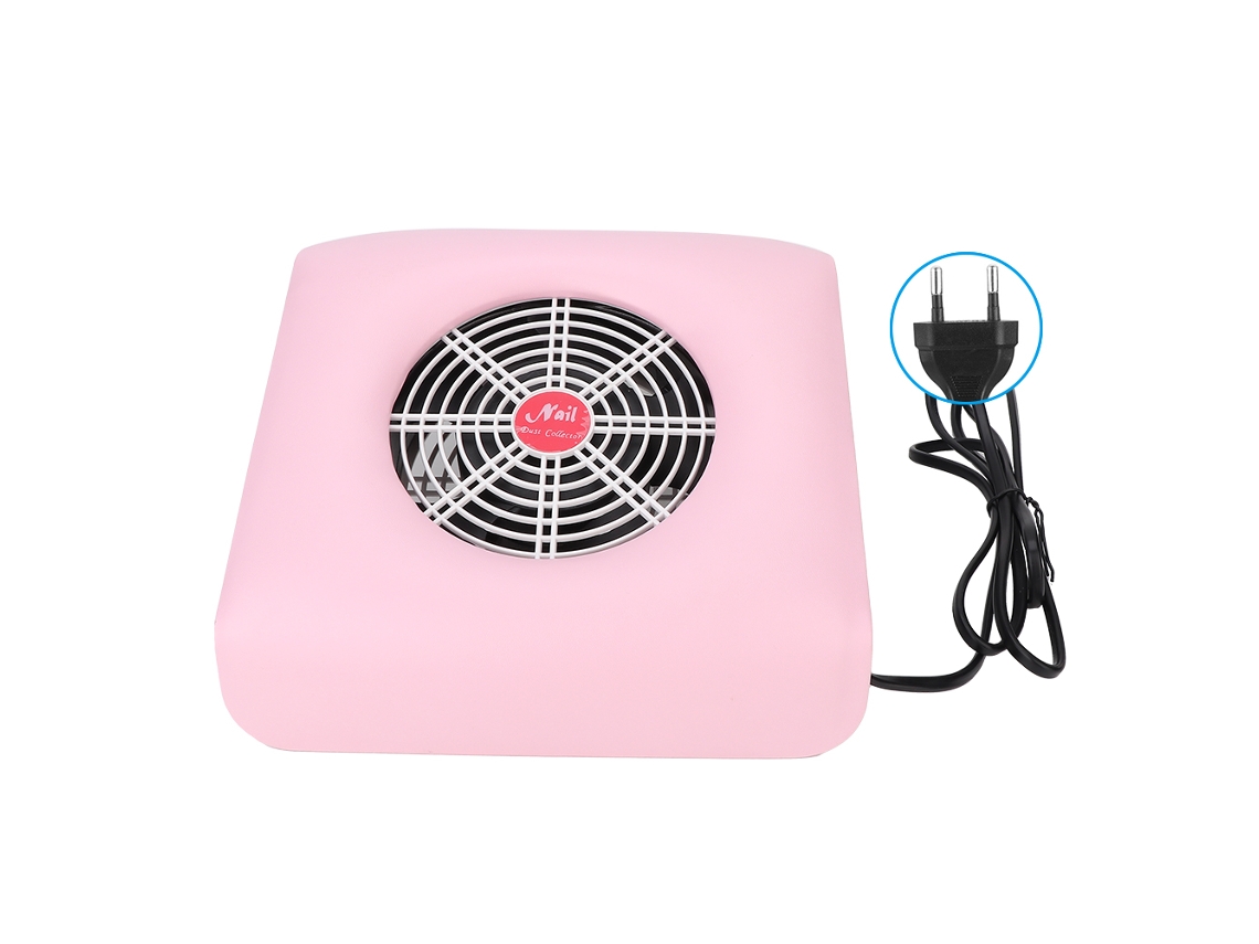 Aspirador de pó para unhas de 30 W com sucção, ideal para salão de manicure e nail art, com plugue europeu de 220 V.