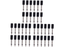 Conjunto de 36 Adaptadores de Áudio Mono para Conector Jack para Amplificador. SFUSHOS