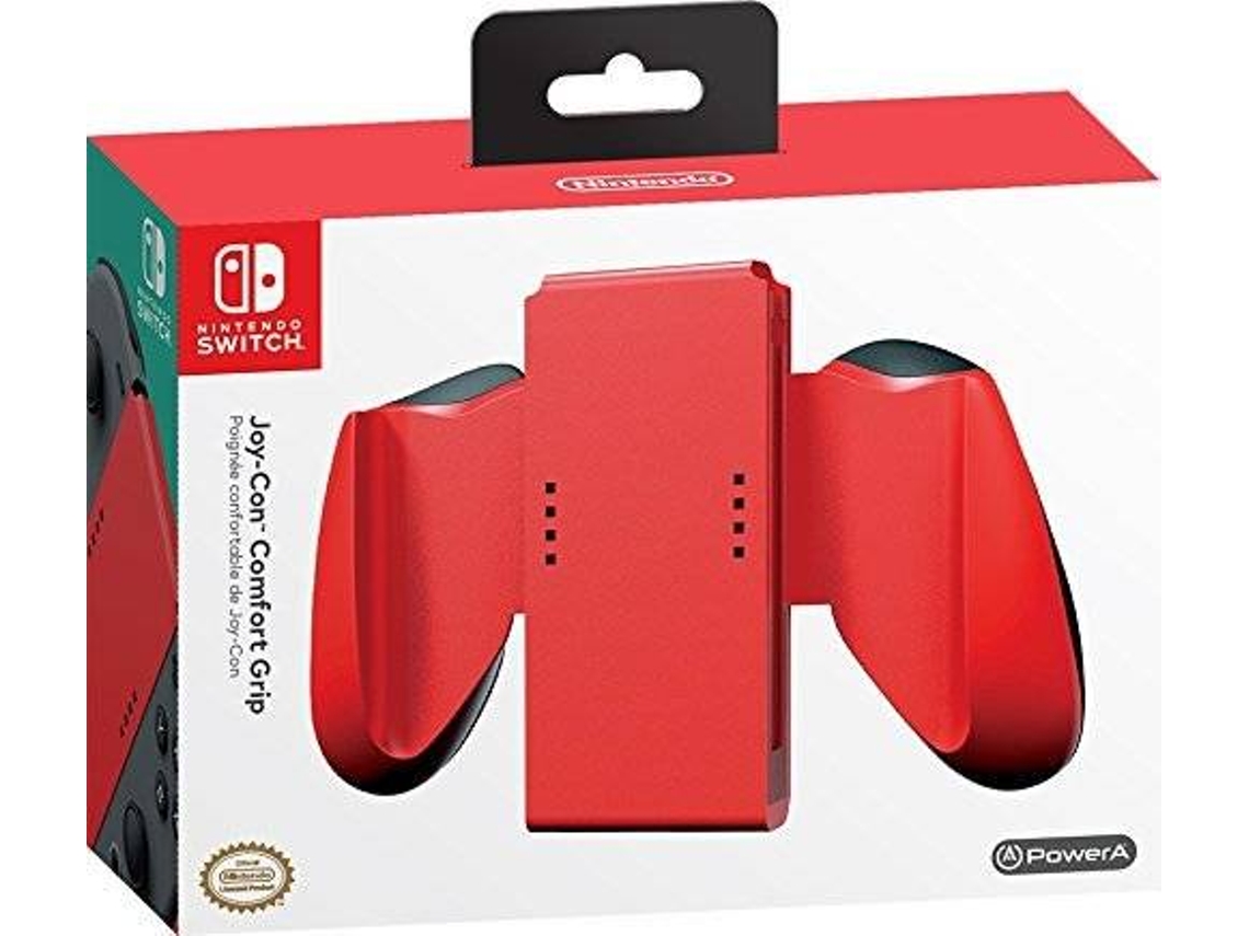 Suporte Comando Joy Con POWER A Comfort Grip Vermelho Worten.pt