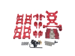 Prata Kit Atualização Metal Wltoys 144001/002/010 124016/017/019 1/14 1/12 Am X12 Braço Oscilante Bloco Direção Haste Ligação Rc MDUG