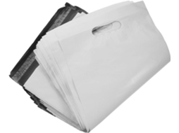 Pacote com 100 Sacos de Embalagem para Envio em PE Reforçado, Fáceis de Fechar, para Roupas e Encomendas