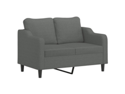 2-seater Sofa, 2-seater Sofas Vidaxl Cinzeto Tecido (n/a)