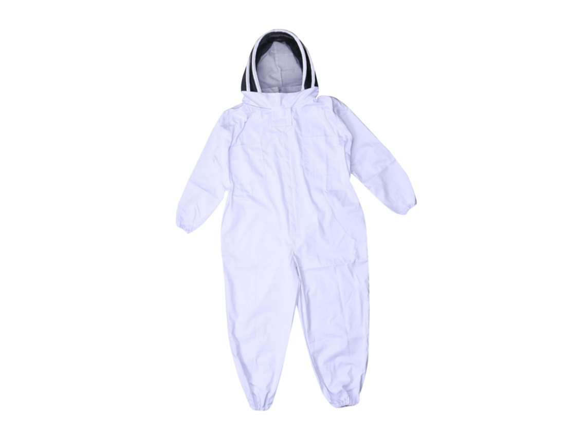 Macacão Profissional Inoomp Anti face, Macacão de Corpo Inteiro com Alças e Véu, Branco para Uso Doméstico e CHABERLU