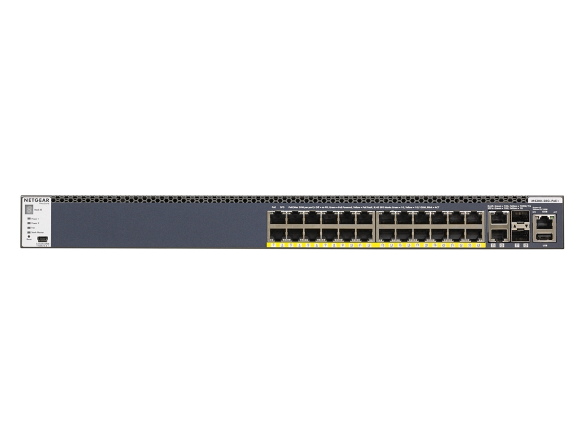 Switch NETGEAR M4300-28G-PoE+ L2/L3/L4 100/1000/10000 1U