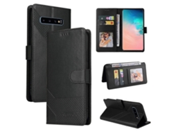 Capa De Couro Magnética Com Sensação De Pele Gqutrobe Para Samsung Galaxy S10