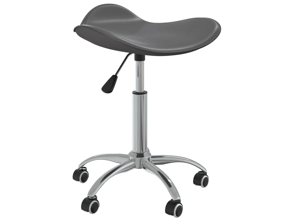 Vidaxl Banco De Salão/spa Couro Artificial Cinzento