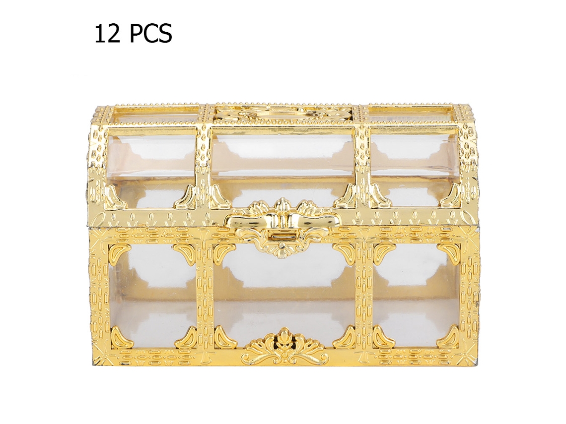 Caixas de Chocolate Dourado para Casamento e Aniversário S/MARCA