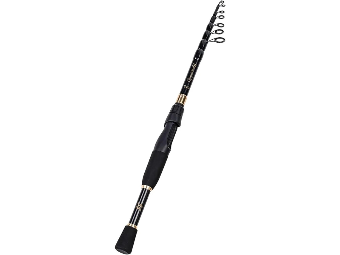 Vara de Pesca Telescópica 2,1/4 M Fibra Carbono S/MARCA