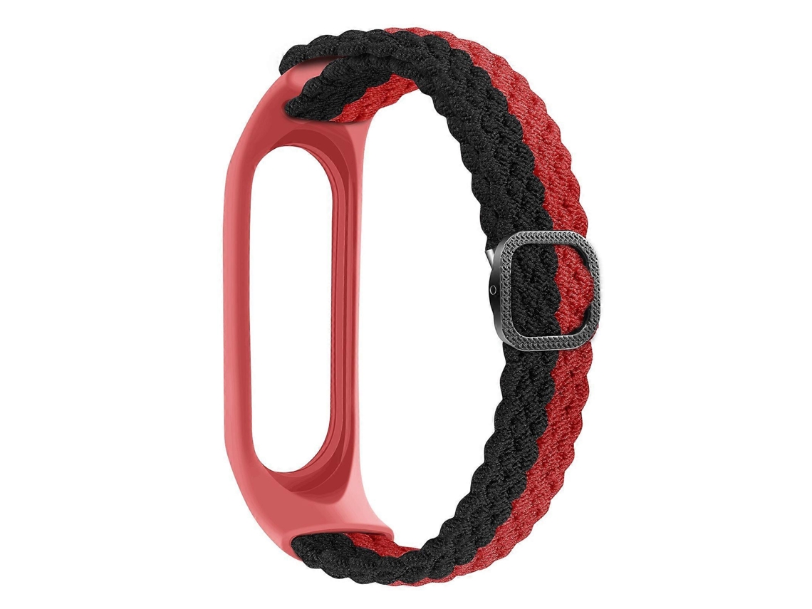 Pulseira Trançada Listrada Para Xiaomi Mi Band 6/5
