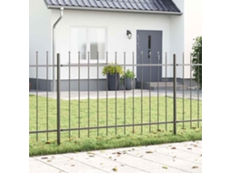 Vidaxl Cerca Para Jardim 5 Pcs Cinzeto 8,5 X 0,8 M