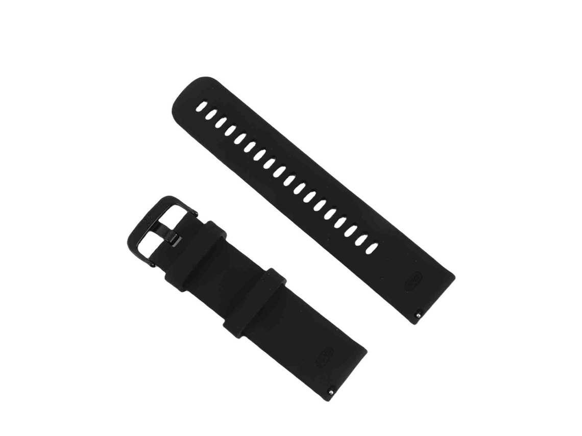 Cinto Relógio Silicone LAXISCREED 22mm Preto