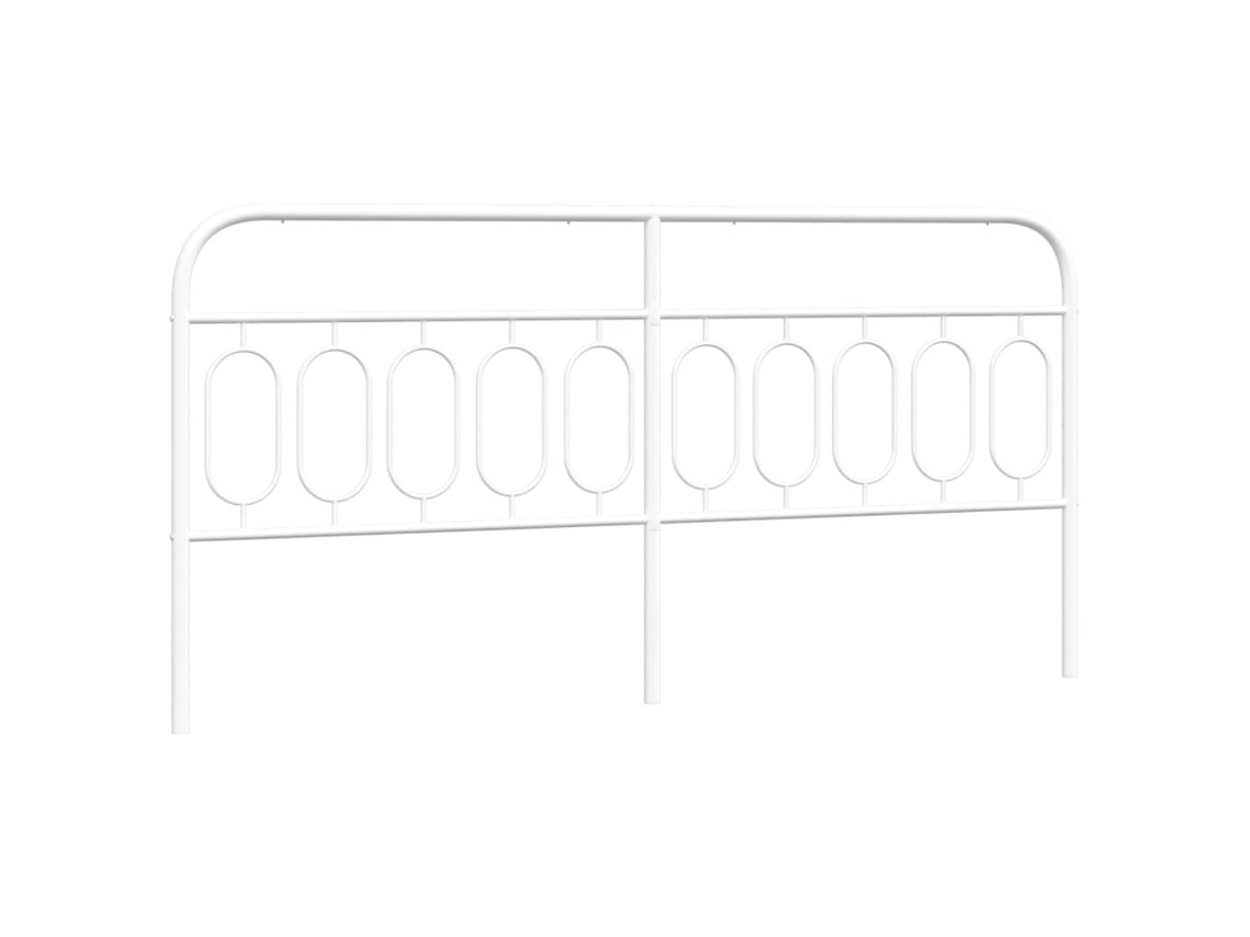 Cabeceira de substituição de 200 cm em metal branco, exclusiva da MAISON.