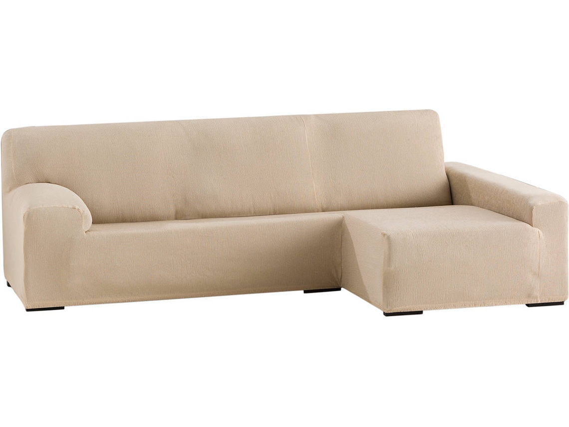 Capa Chaise Longue TODOPARAMICASA Ulises Bege (Braço Direito Longo - 250 - 310 cm)