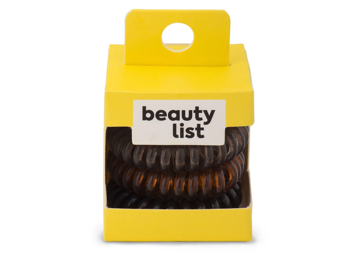 Lista de beleza com elásticos invisíveis neutros