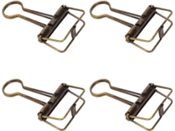 Clips de metal pequenos e resistentes para fichário, ideias para mesa, escola e casa, pacote com 50 unidades.