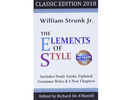 Livro The Elements Of Style Classic Edition De William Strunk Jr E Richard De A'morelli (inglês)