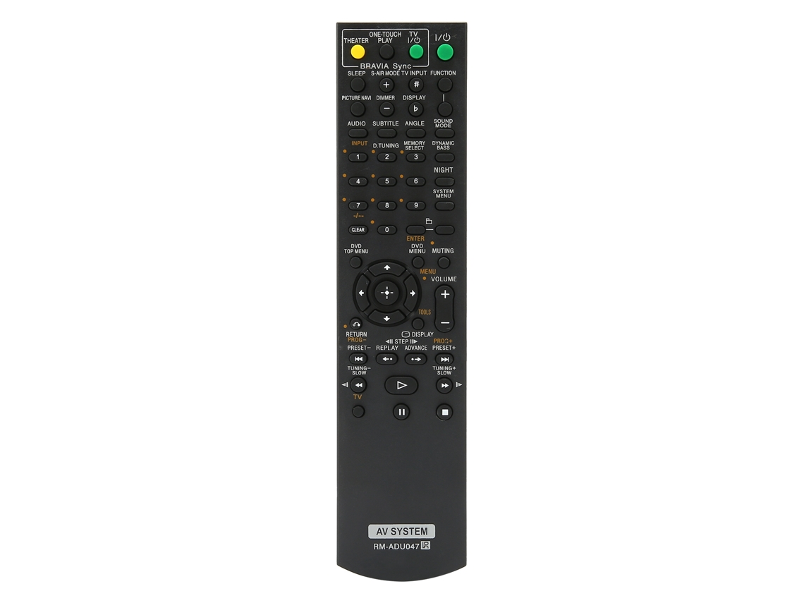 Aetheria controle Remoto Rm adu047 Substituto para Reprodutor e Receptor Dvd Sony