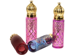 Conjunto De 4 Frascos De Perfume De Vidro Vazios De 6ml Com Dispensador Roll-on, Reutilizáveis E Portáteis.