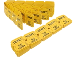400 Bilhetes Amarelos Para Rifas, Muitos Jogos, Eventos Festivos, Sorteio