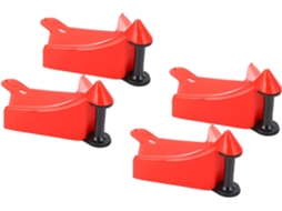 Conjunto De 4 Peças Roletes Guia Para Mangueira Pneu Carro Em Abs,