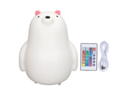 2026 lámpara de Noche para Niños Osito Led Colorida Con Control Remoto Carga Usb Protectora de Ojos para Niños