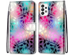 Capa Protetora Design para Samsung Galaxy A73 5G HONGWE. com Porta-Cartões Multicor