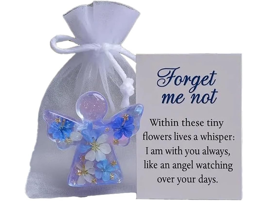 Lembrança Em Papel « Forget Me Not Angel » - Símbolo De Paix Et De Soutien Pour Ceux Qui Sont En Deuil (1)