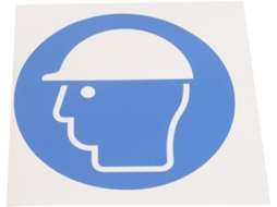 Adesivo De Segurança De Alta Visibilidade Para Capacete Azul | Pp, Papel