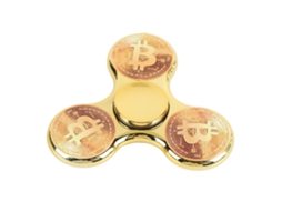Top Fidget Spinner Business em ABS Eletroplatado, Giratório Dourado