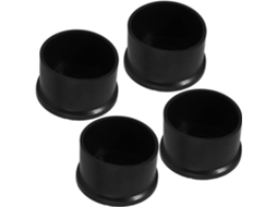 Conjunto De 4 Protetores Borracha Para Pés Cadeira, Impermeáveis E Redondos, Ideais Para Proteger Pisos Em Residências E