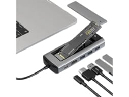 Hub Usb C Thunderbolt 3 Ranhura Ssd M.2 Hdmi para Macbook Pro 13 2017