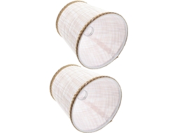 Conjunto De 2 Abajures De Tecido Para Decoração De Interiores, Capas Simples Para Lâmpadas