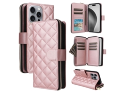 Lurelia Capa Carteira Com Zíper Para Iphone 16 Pro Max