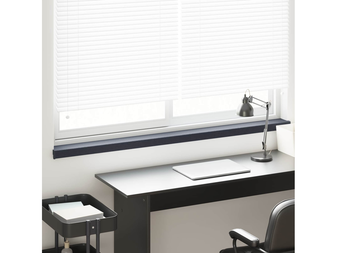 Vidaxl Soleira De Janela Antracite Com Veios De Madeira Pvc
