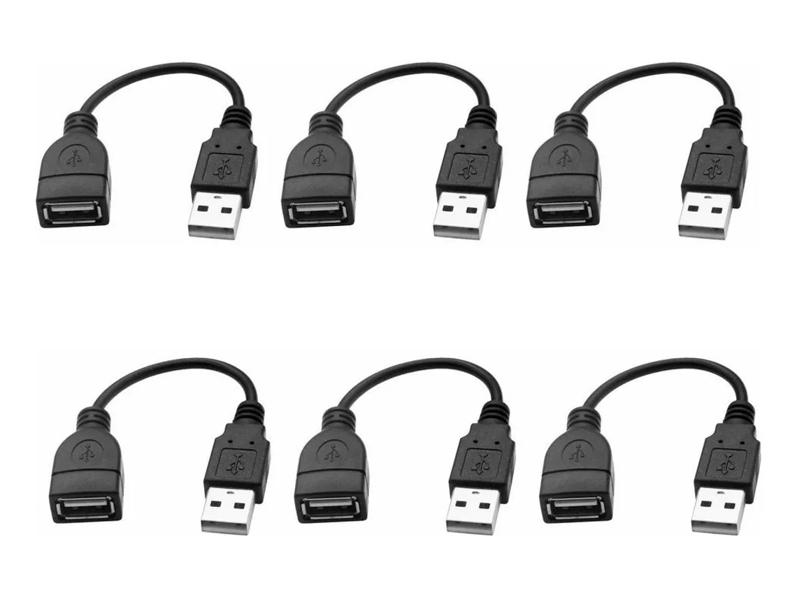 6 Peças -, Cabo Usb De Carregamento E Dados, Para Dispositivos Eletrôn