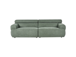 Sofá De 3 Plazas Beliani Hovden De Tela Verde 210x95x69