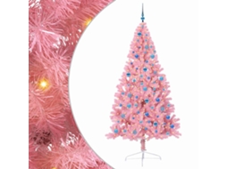 Conjunto 1 Decoração De Árvore De Natal Vidaxl Rosa Pvc (240 Cm)