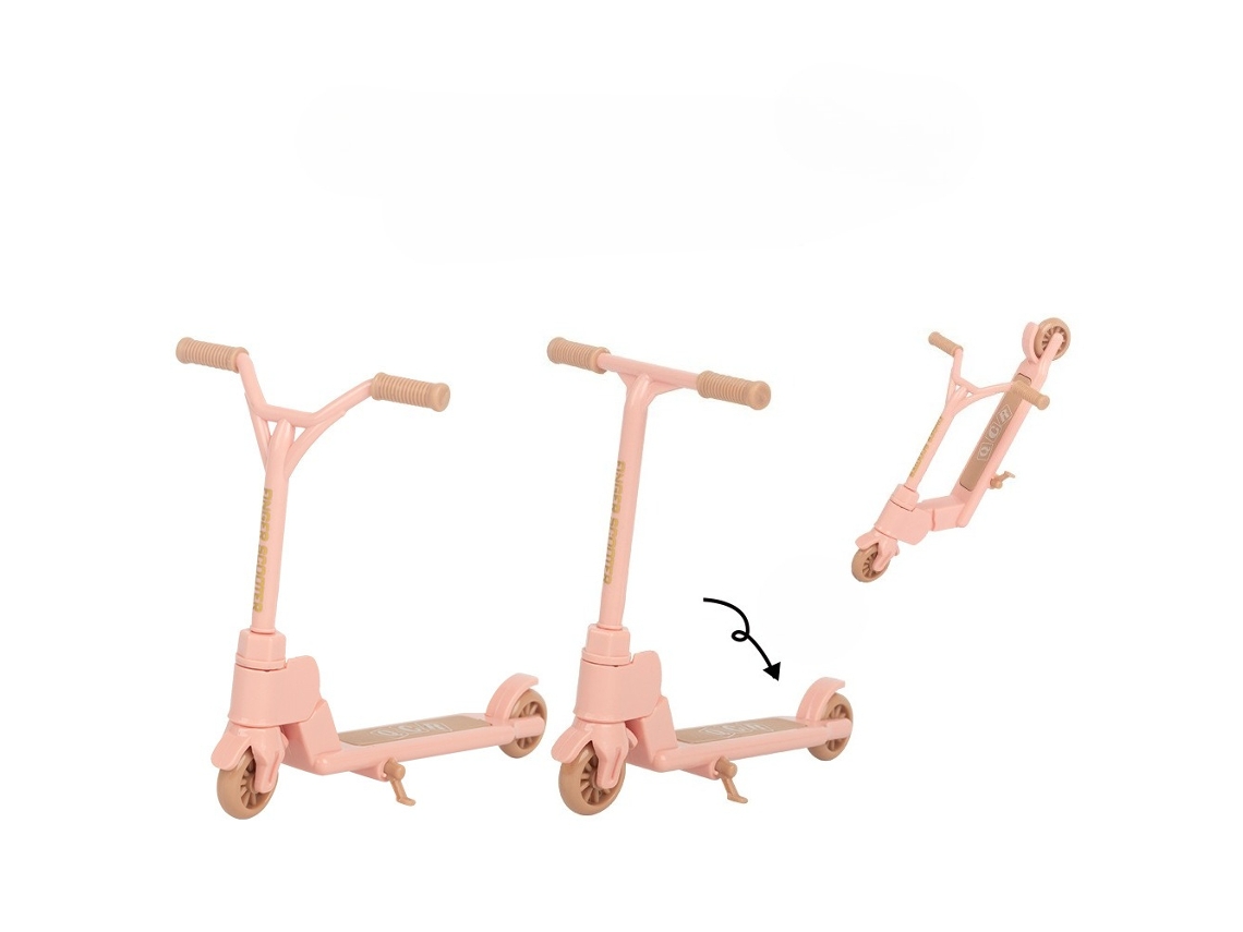 Patinete de Dedo Dobrável Brinquedo Rosa, Conjunto com 2 Unidades YUYSAN