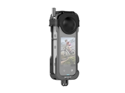 Capa protetora Puluz com tampa de lente de metal para Insta 360 X4, durável