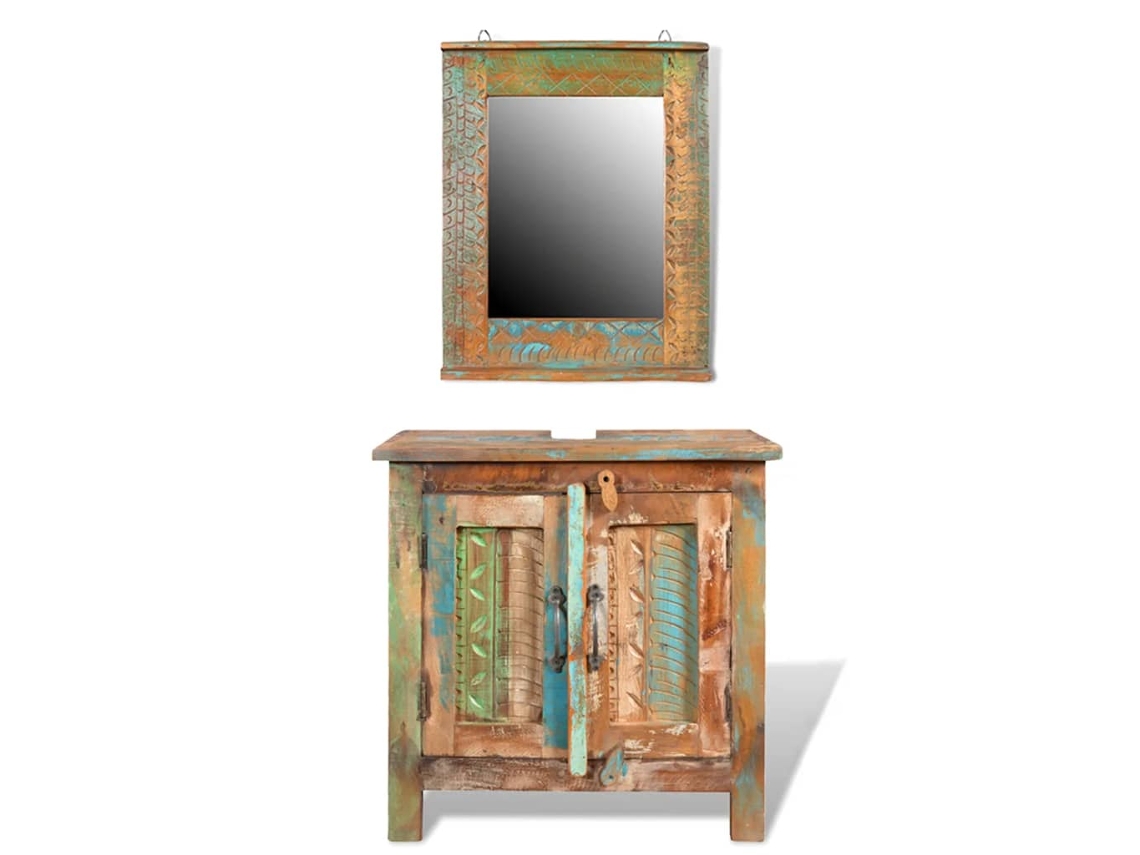 Bathroom Cabinet, Bathroom Cabinets Vidaxl Multicolor Madeira (n/a)