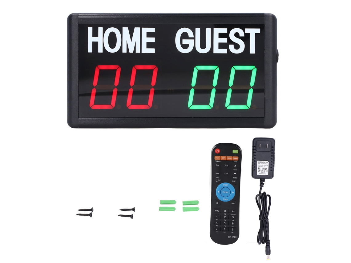 Placar Eletrônico Para Jogos Esportivos, Placar Digital Com Controle Remoto Sem Fio, Display Led Para Basquete, Tênis, Beisebol E Badminton, Design Po