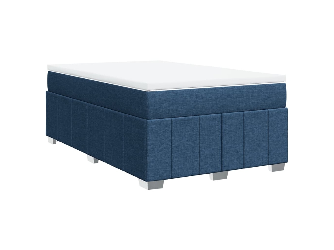 Box Spring Bed, Box Spring Beds Vidaxl Azul Tecido (120 X 190 Cm)