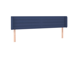 Headboard, Headboards Vidaxl Azul Tecido (163 X 16 X 78/88 Cm)