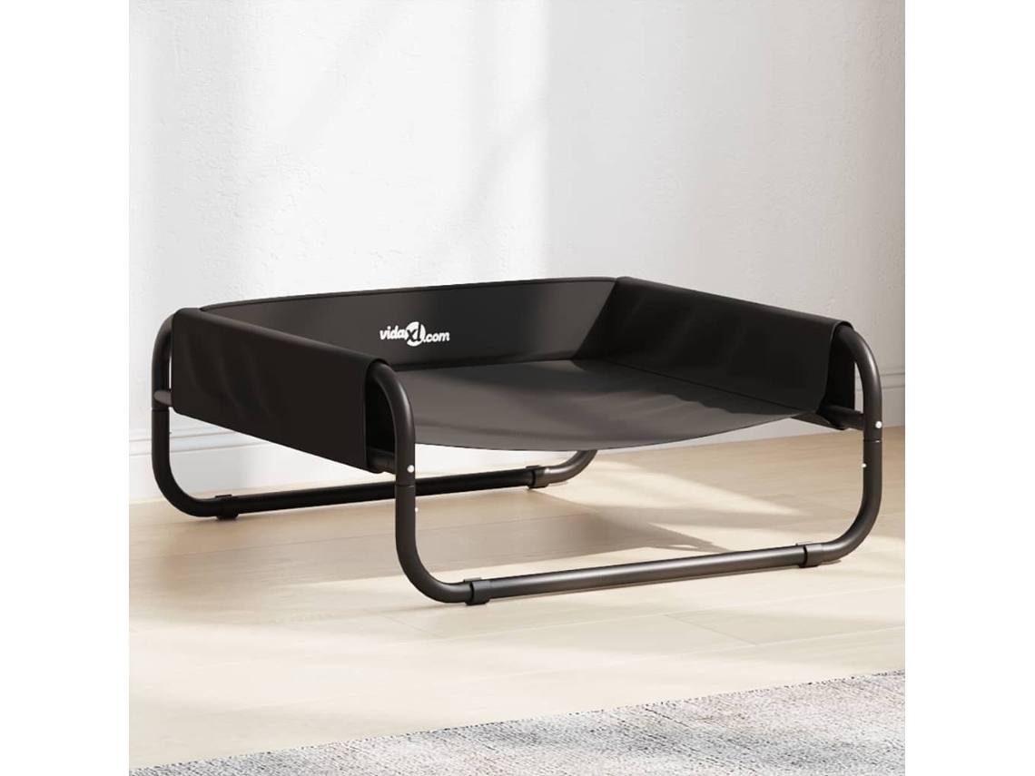 Vidaxl Cama Elevada Tecido Oxford E Aço Antracite