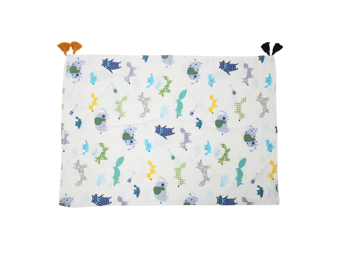 Primerox toalha de Banho Bebê Swaddle Manta Recebimento Macia Fibra Bambu Animal Feliz Unissex