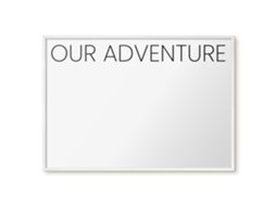 Magnetic Glass Board Our Adventure For The Hall Espelharte (100x70 Cm)