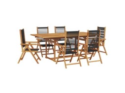 Garden Dining Set, Garden Dining Sets Vidaxl Preto Madeira De Acácia (n/a)
